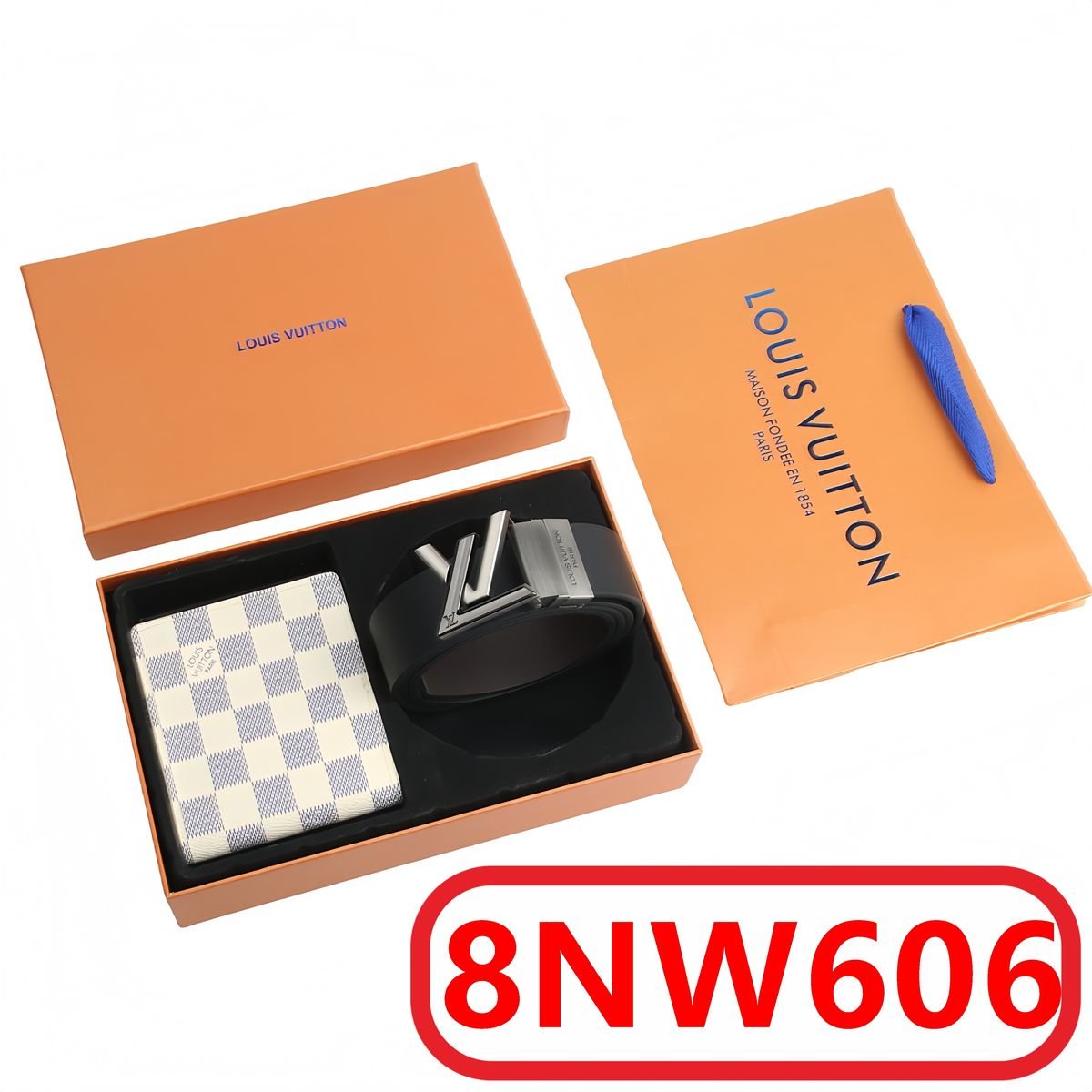 Louis Vuitton - Gürtel- und Portemonnaie-Set Geschenkbox in 8 Versionen – Bild 6
