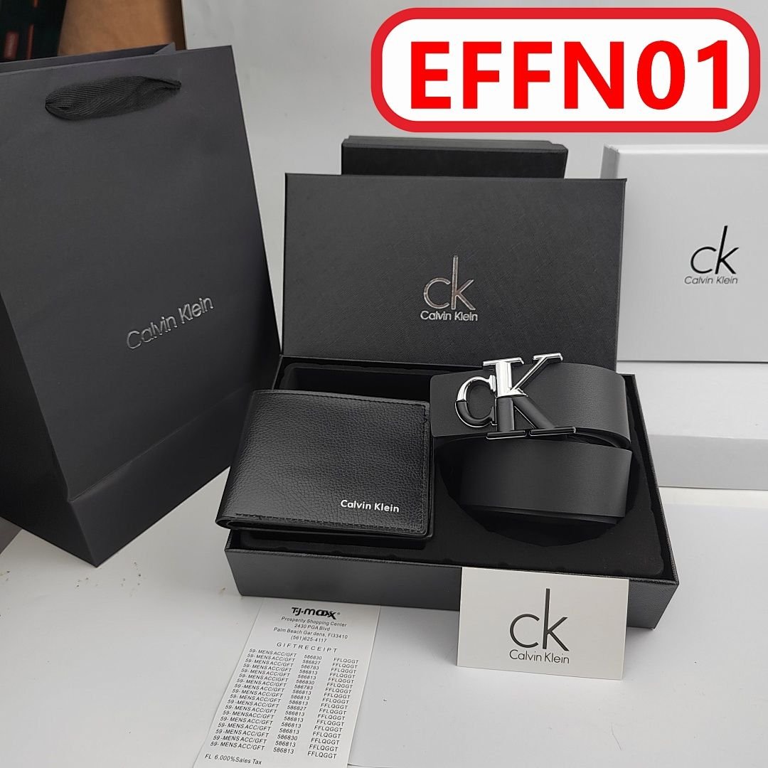 Calvin Klein - Ceinture avec porte-monnaie en coffret cadeau en 4 versions