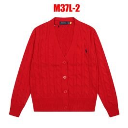 Polo Ralph Lauren - Kardigan z dzianiny w splot ryflowany z dekoltem w serek, dostępny w 11 kolorach