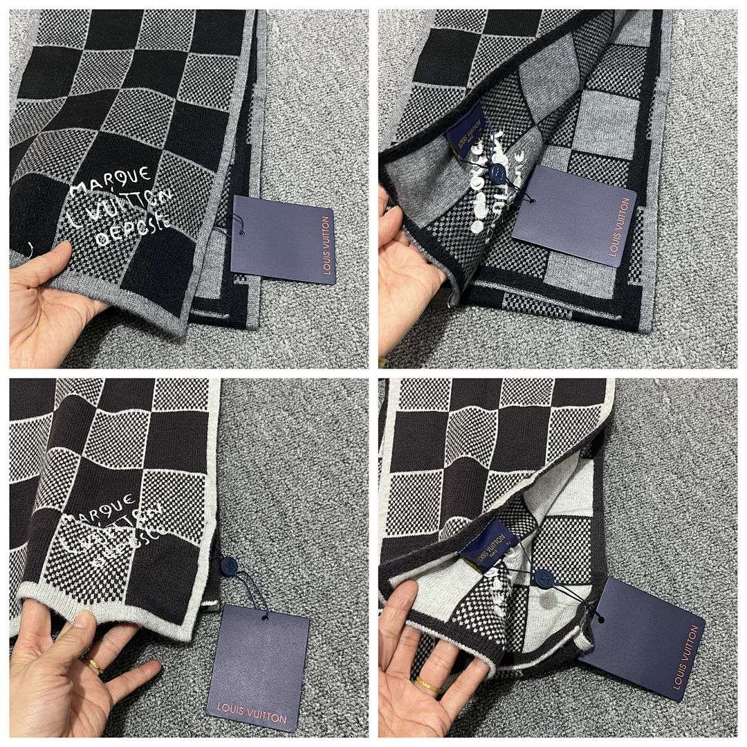 Louis Vuitton - Set de gorro de punto y bufanda unisex en 2 colores - Imagen 3