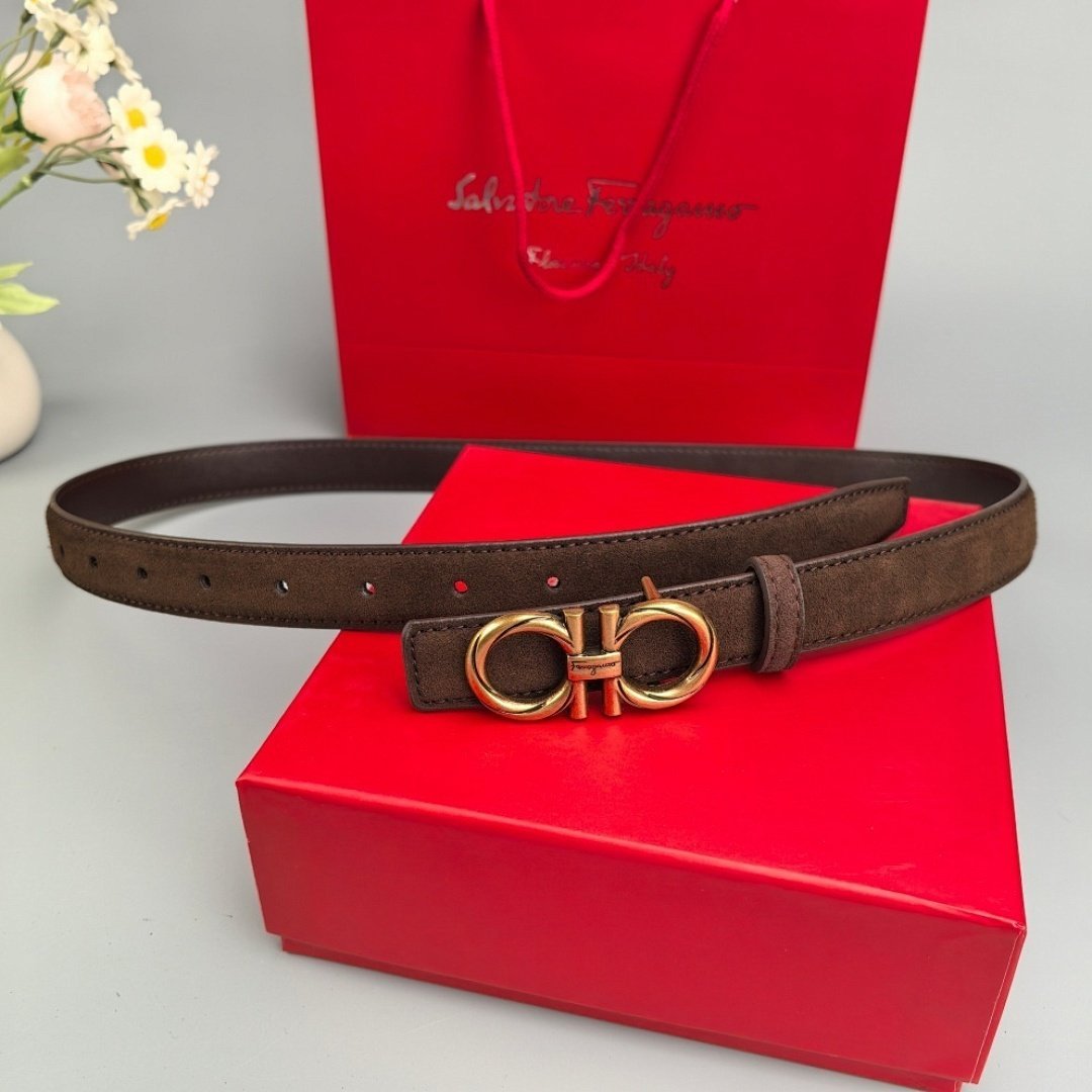 Salvatore Ferragamo - Cintura Double Gancio in 5 colori - immagine 4