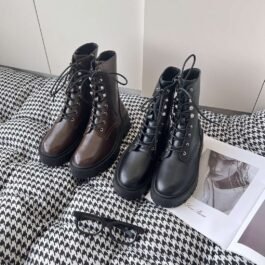 Celine - Women's Lug-Sole Combat Boots in 2 Colors