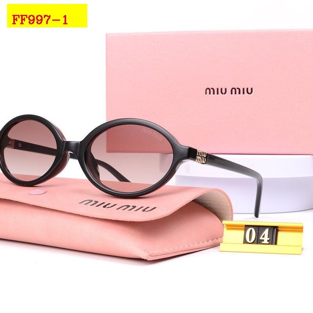Miu Miu - Oval Sonnenbrille in 3 Farben