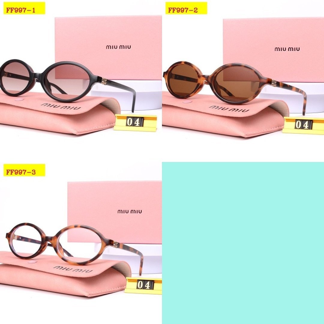 Miu Miu - Oval Sonnenbrille in 3 Farben – Bild 11