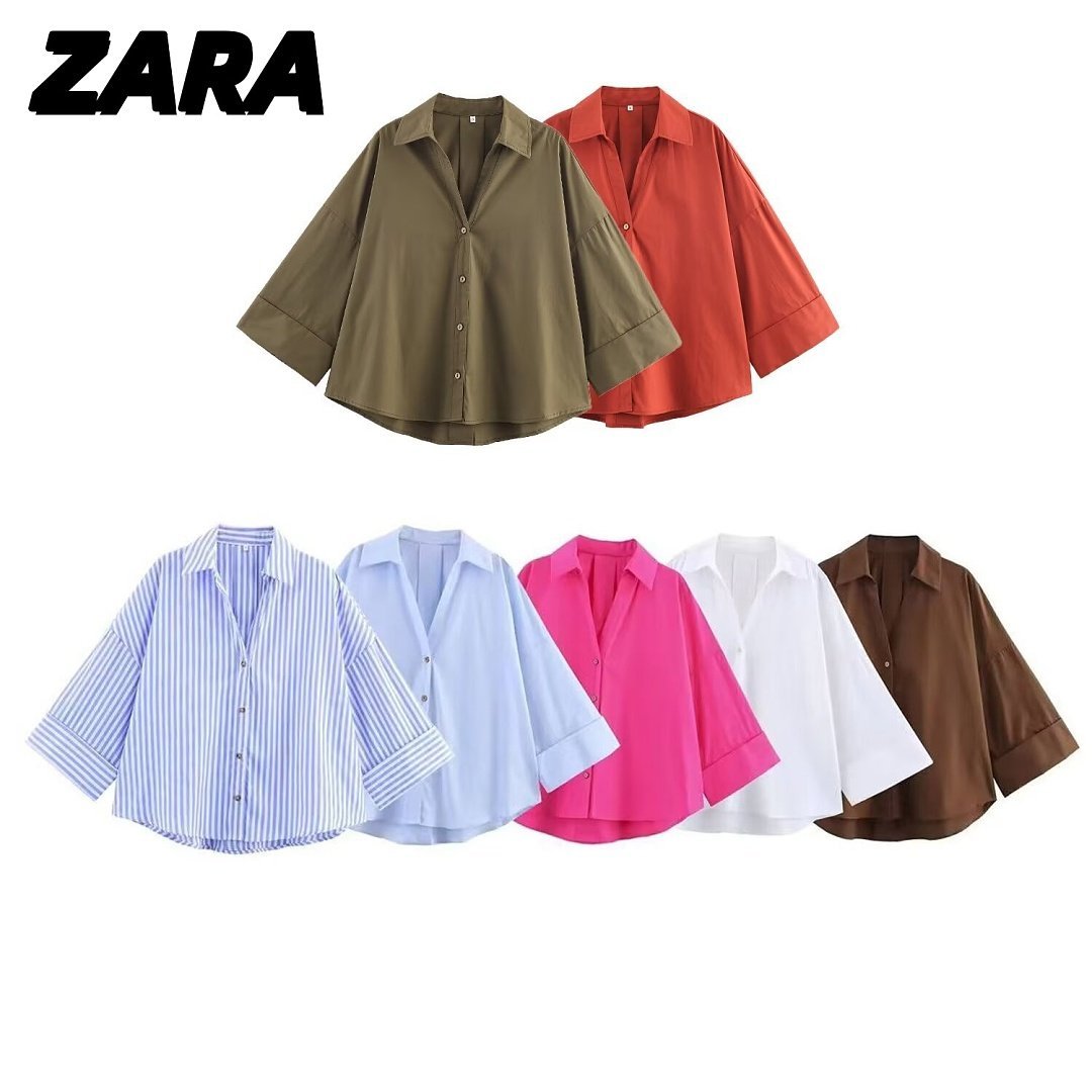 Zara - Camisa oversized en 7 colores