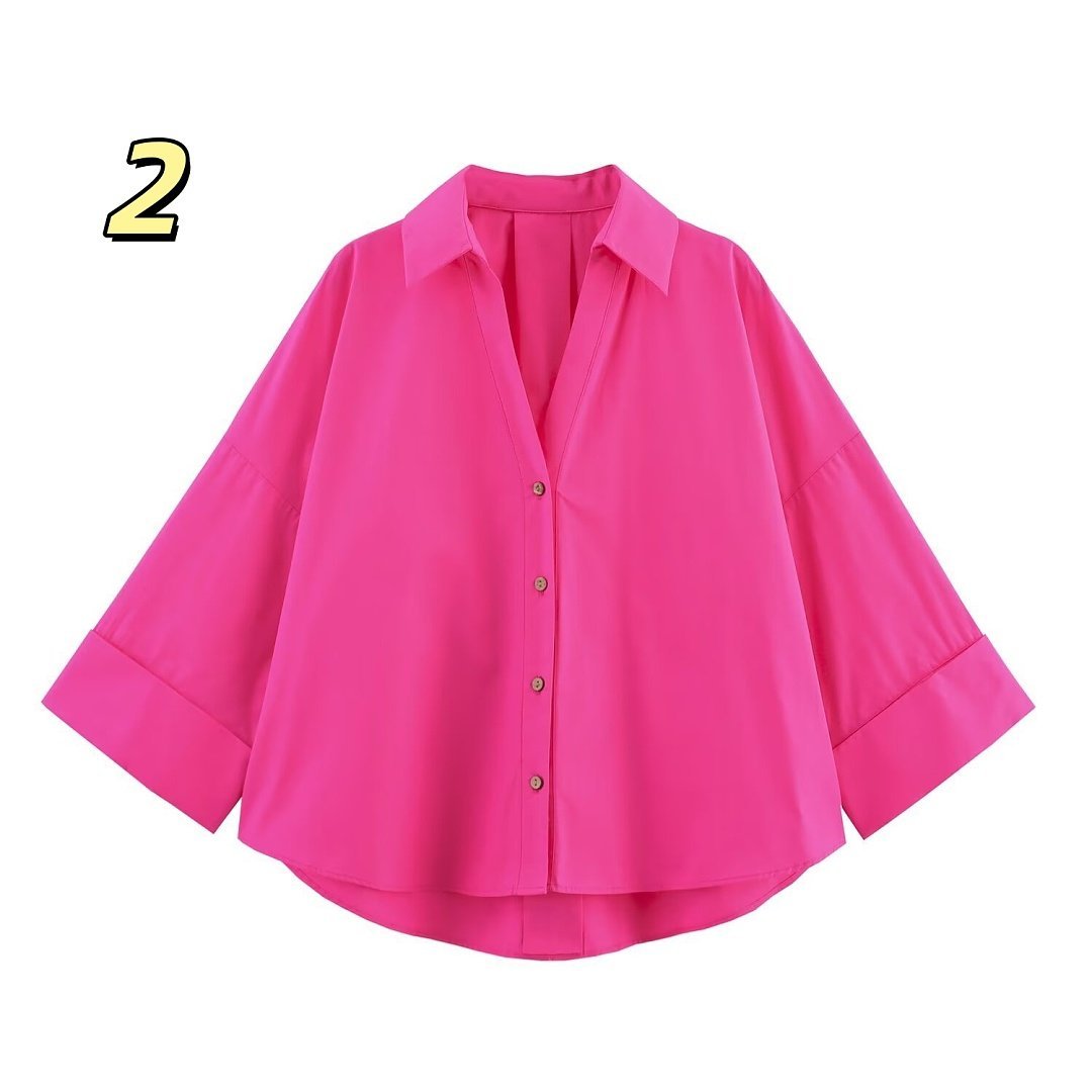 Zara - Camisa oversized en 7 colores - Imagen 3