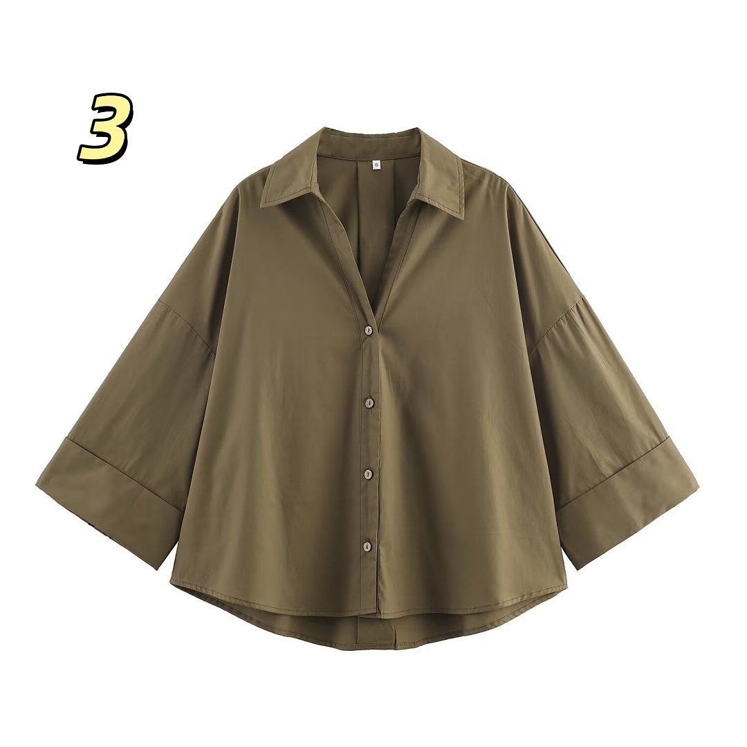 Zara - Camisa oversized en 7 colores - Imagen 4