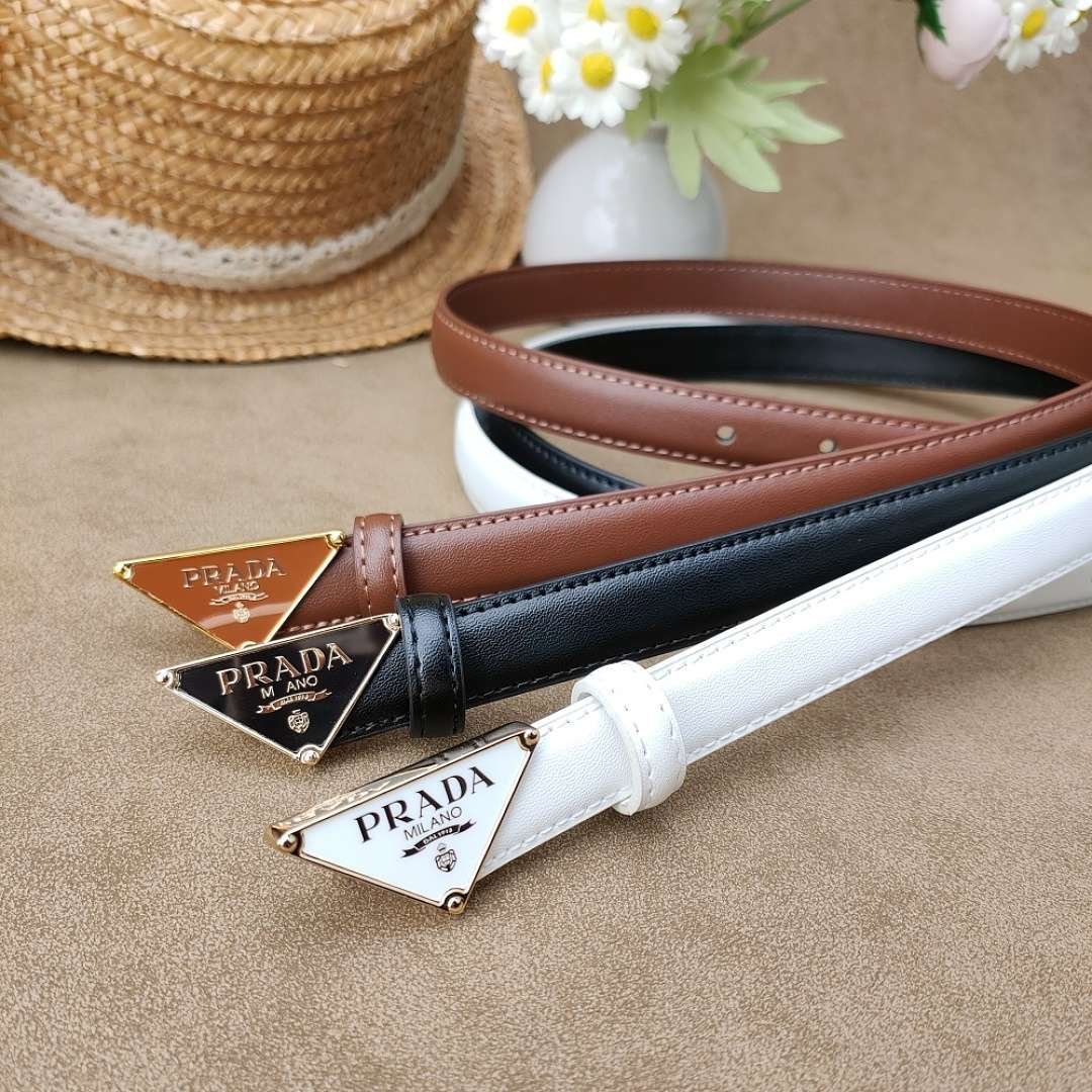 Prada - Cintura con logo Triangle in 3 colori