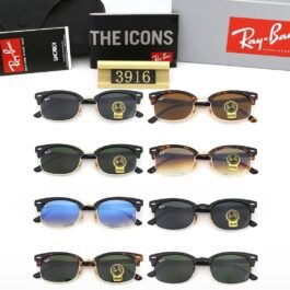 Ray-Ban - Clubmaster 3916 Okulary przeciwsłoneczne w 8 kolorach
