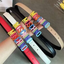 Moschino - Rainbow Logo Belt in 4 Colors