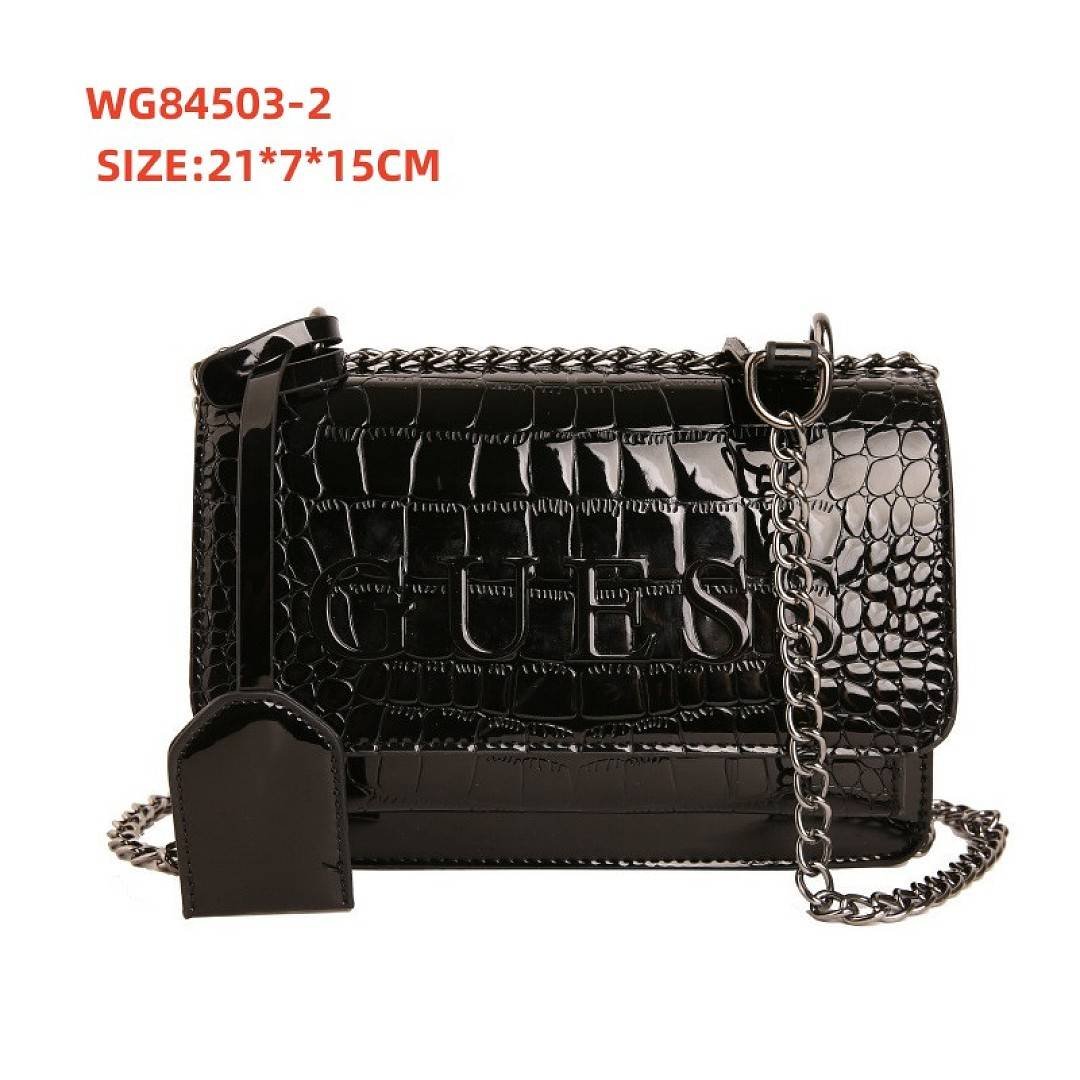 Guess - Sac bandoulière en cuir embossé crocodile 21x7x15cm en 7 couleurs – Image 2