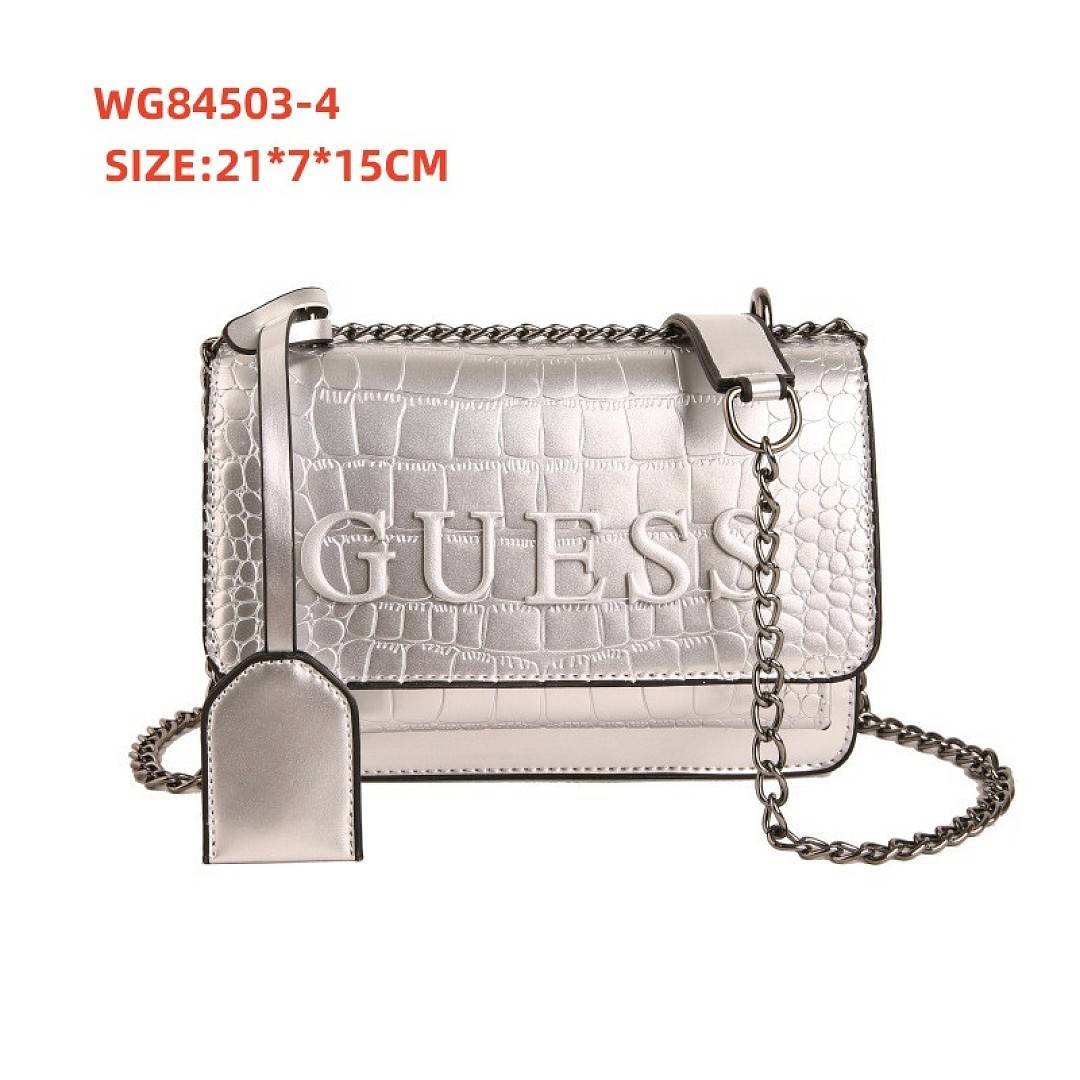 Guess - Sac bandoulière en cuir embossé crocodile 21x7x15cm en 7 couleurs – Image 4