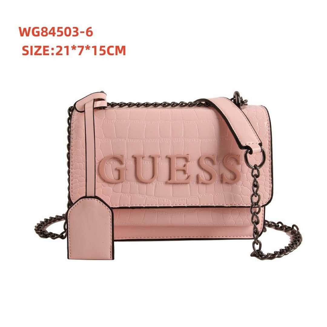 Guess - Sac bandoulière en cuir embossé crocodile 21x7x15cm en 7 couleurs – Image 6