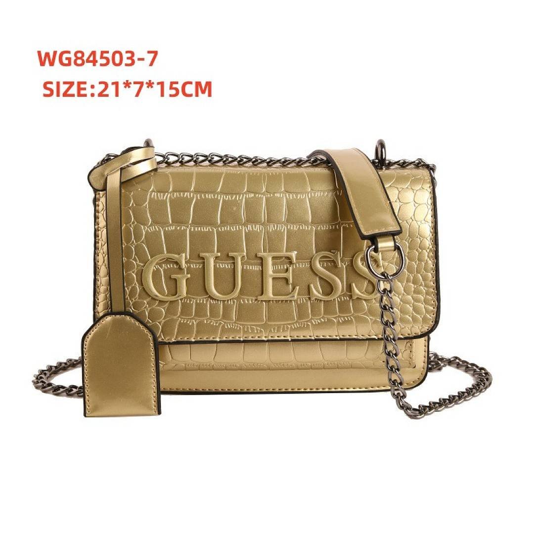 Guess - Sac bandoulière en cuir embossé crocodile 21x7x15cm en 7 couleurs – Image 7
