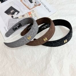 Chanel - Velvet Logo Headband in 3 Colors