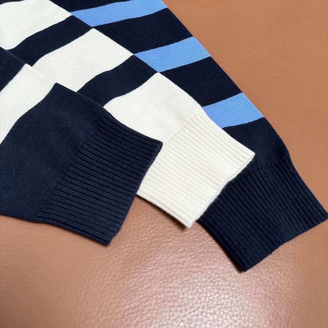 Polo Ralph Lauren - Suéter de Gola Careca Listrado em 3 Cores - Imagem 8