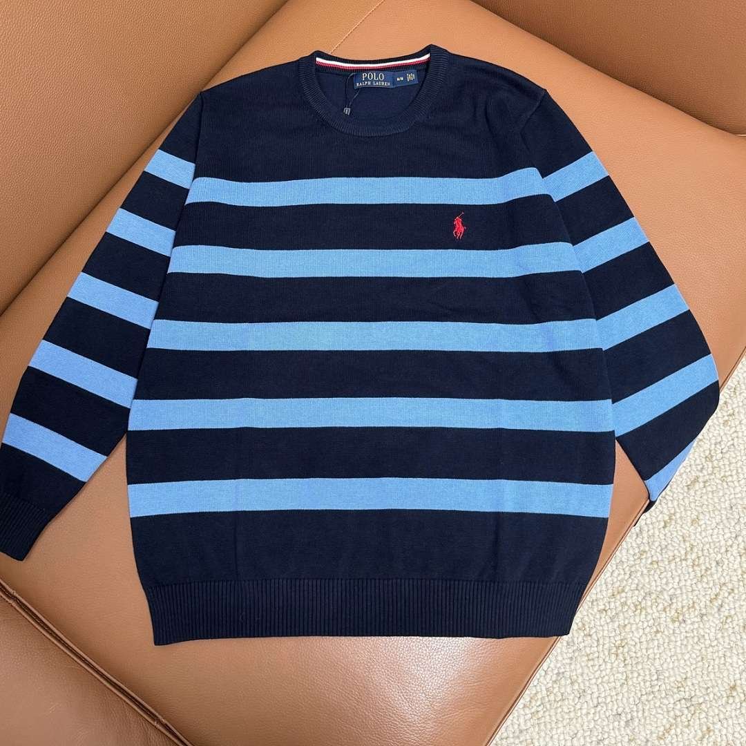 Polo Ralph Lauren - Suéter de Gola Careca Listrado em 3 Cores - Imagem 18