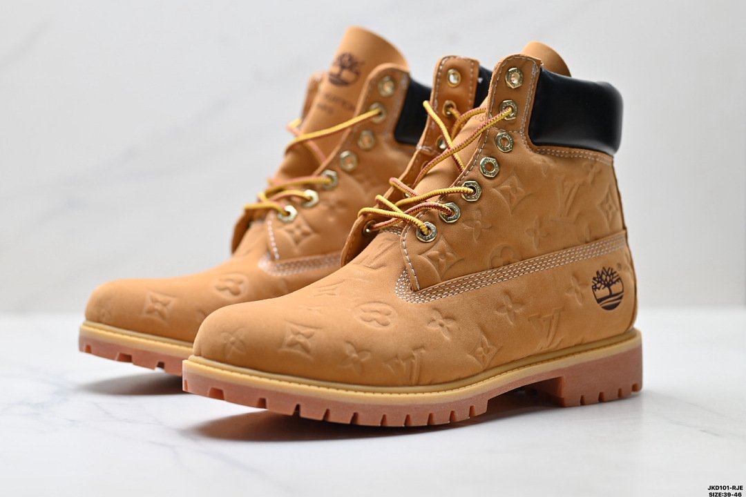 Timberland - Buty z tłoczonym monogramem Louis Vuitton w 2 kolorach