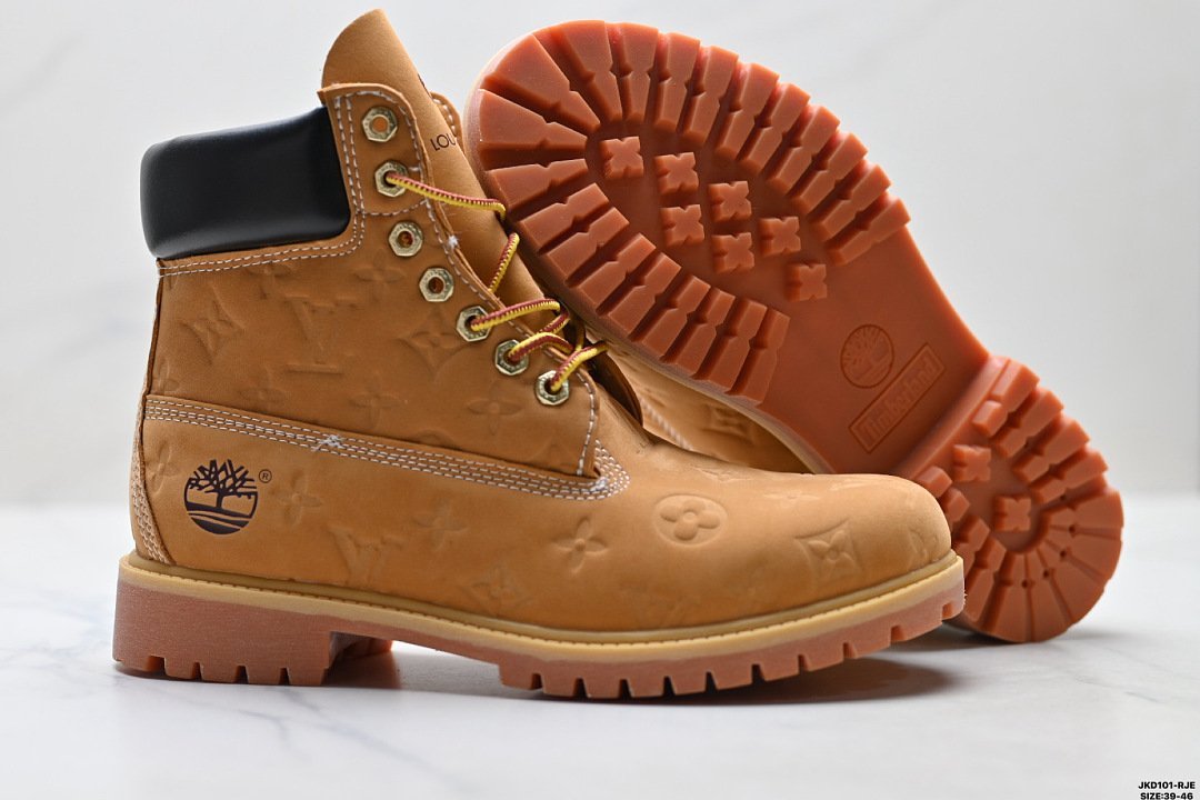 Timberland - Buty z tłoczonym monogramem Louis Vuitton w 2 kolorach - obrazek 6