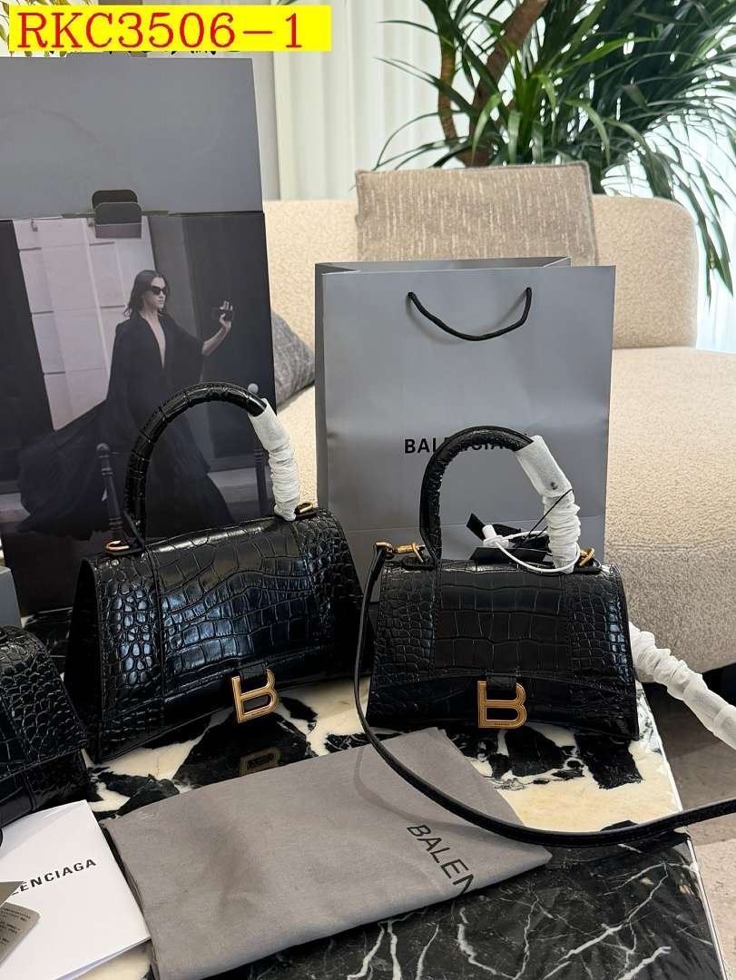 Balenciaga - Hourglass Shoulder Bag 19cm or 23cm in 2 Buckle Colors - Image 2