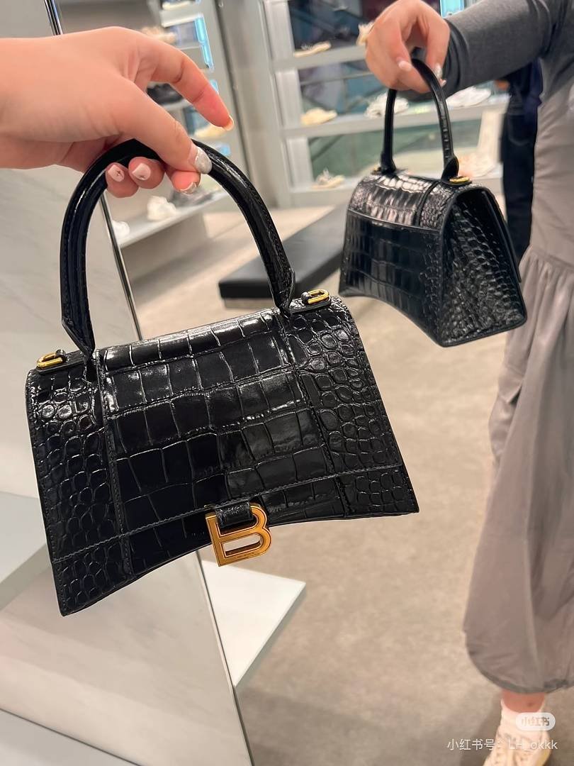 Balenciaga - Hourglass Shoulder Bag 19cm or 23cm in 2 Buckle Colors - Image 12