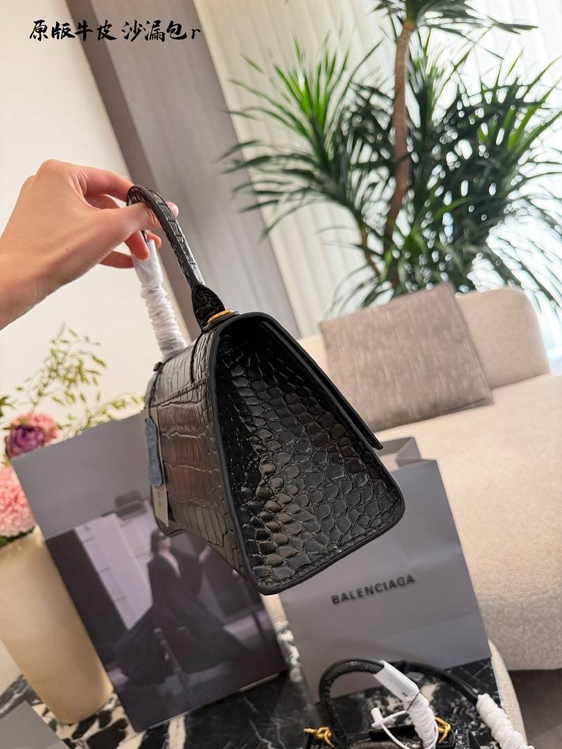Balenciaga - Hourglass Shoulder Bag 19cm or 23cm in 2 Buckle Colors - Image 14