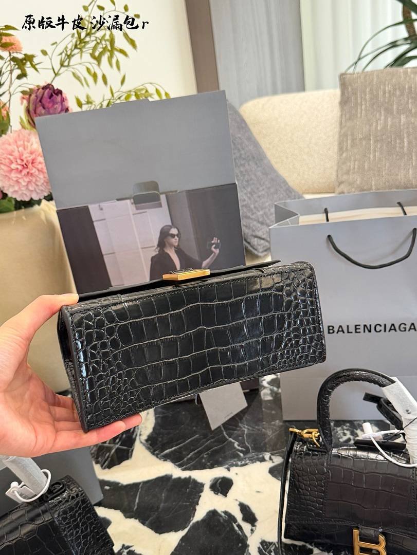 Balenciaga - Hourglass Shoulder Bag 19cm or 23cm in 2 Buckle Colors - Image 16
