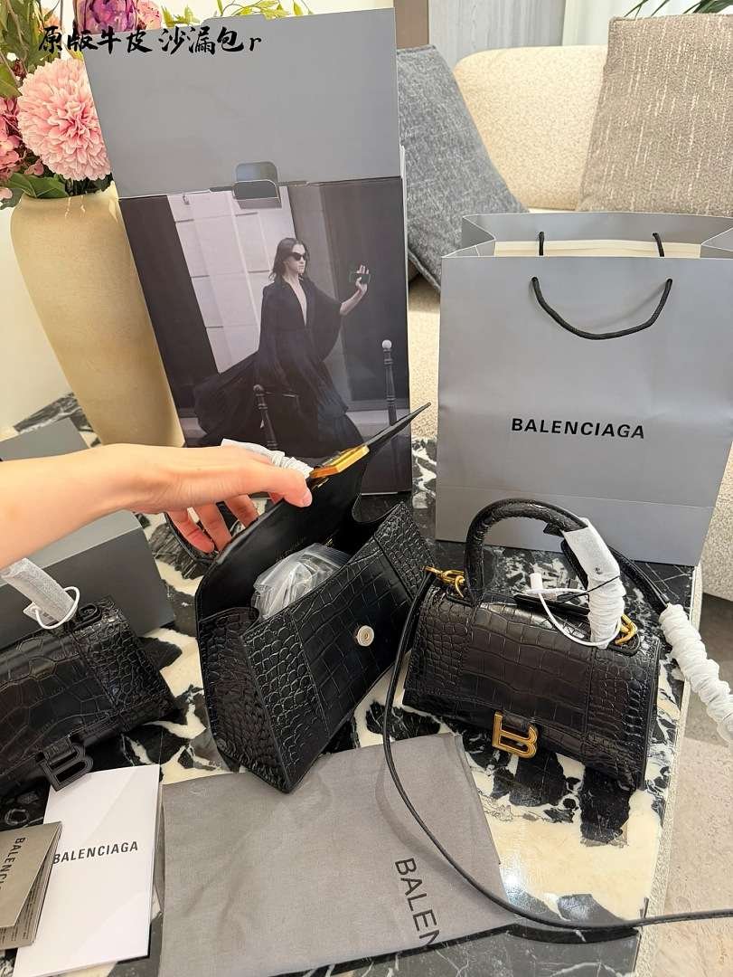 Balenciaga - Hourglass Shoulder Bag 19cm or 23cm in 2 Buckle Colors - Image 17