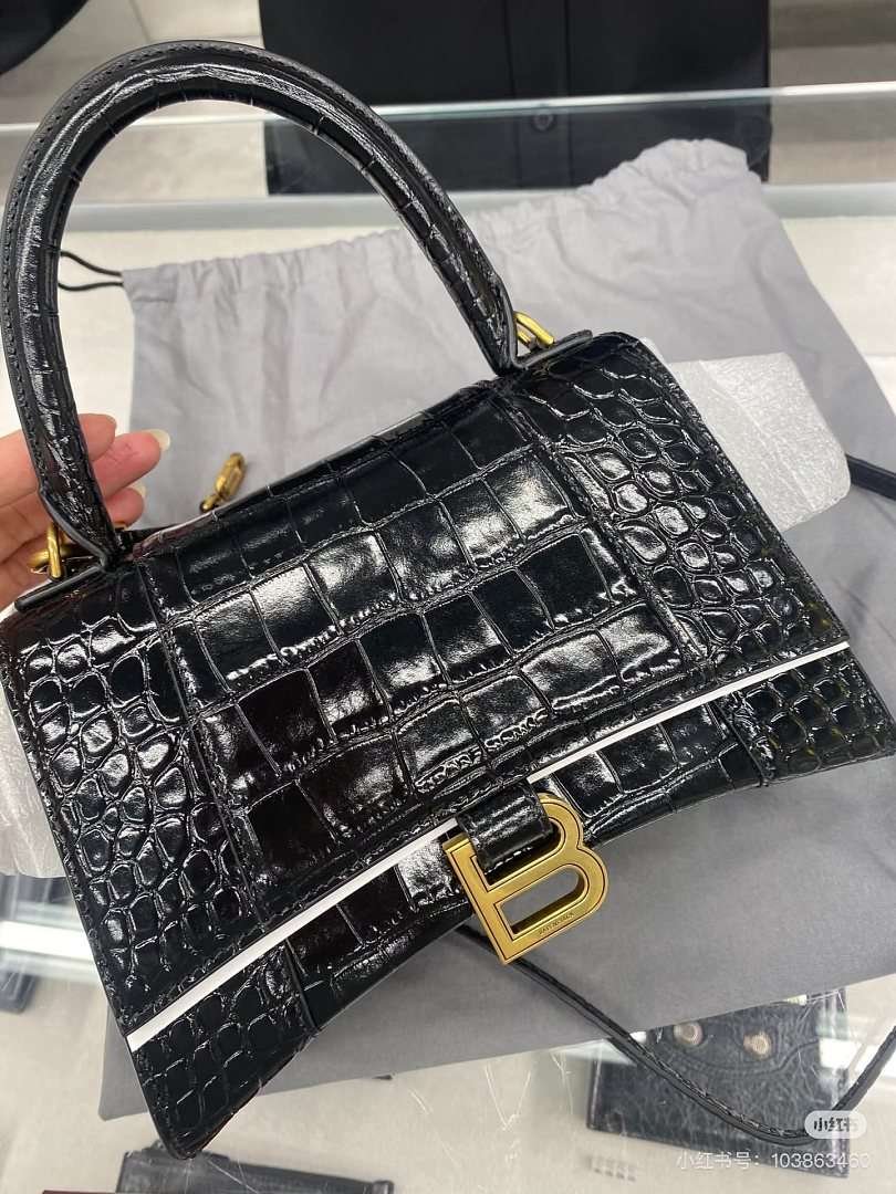 Balenciaga - Hourglass Shoulder Bag 19cm or 23cm in 2 Buckle Colors - Image 18