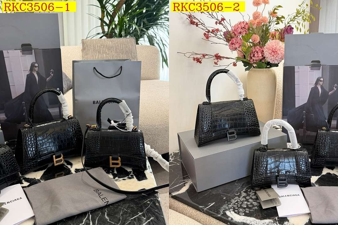 Balenciaga - Hourglass Shoulder Bag 19cm or 23cm in 2 Buckle Colors - Image 19