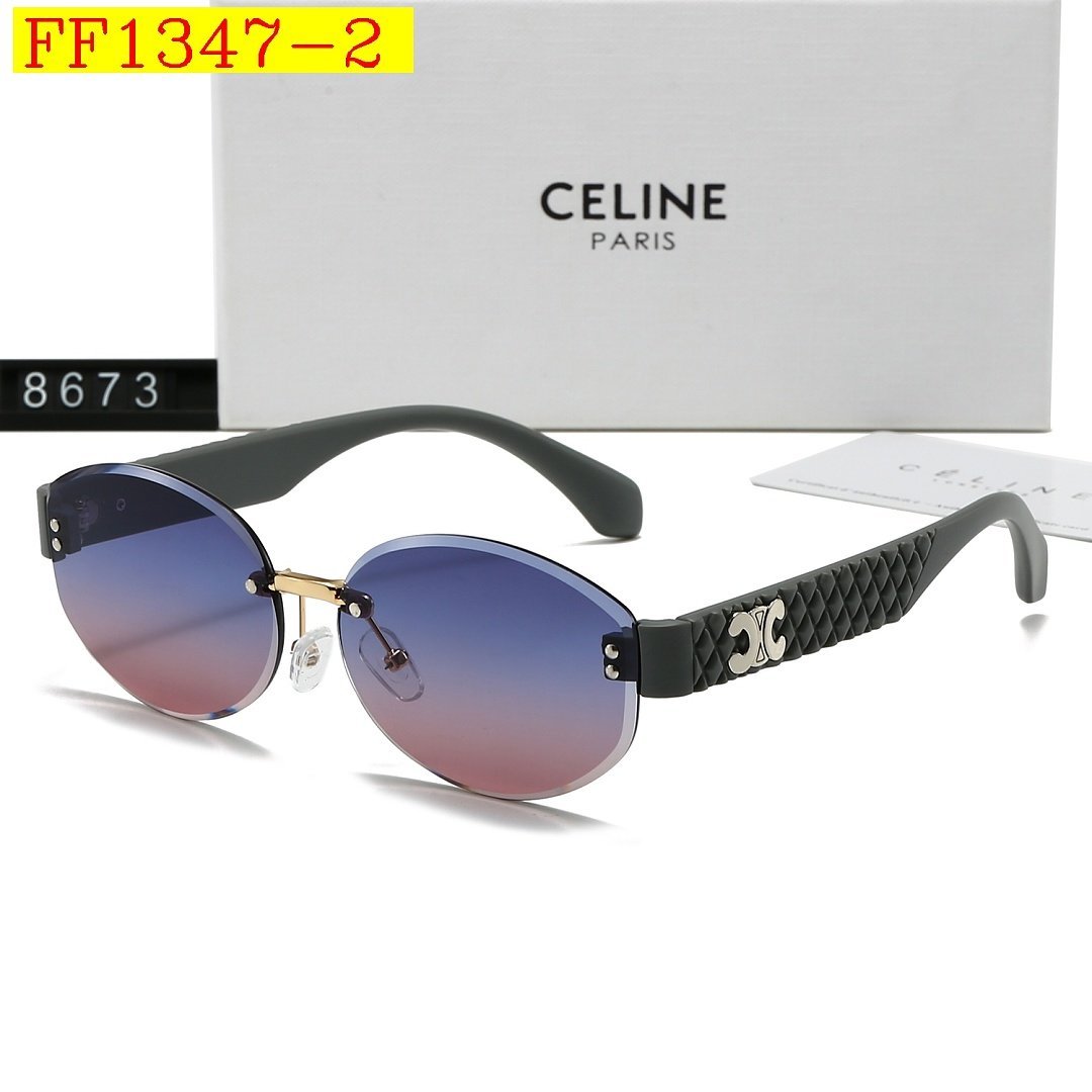 Celine - Rimless Round Sunglasses in 7 Colors - Image 2