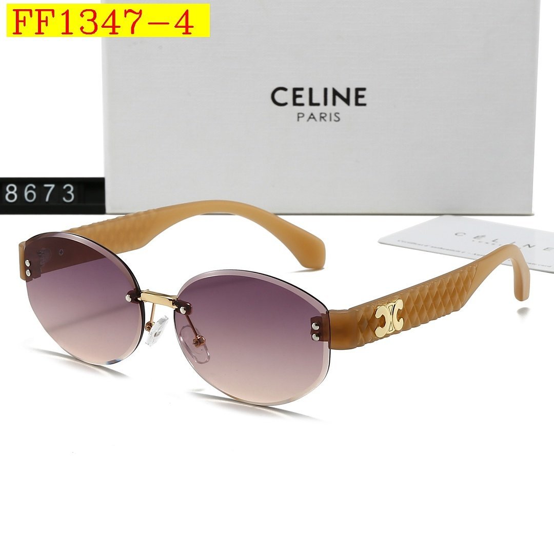 Celine - Rimless Round Sunglasses in 7 Colors - Image 4