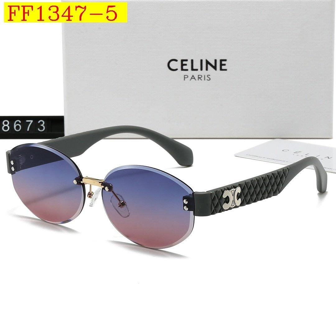 Celine - Rimless Round Sunglasses in 7 Colors - Image 5