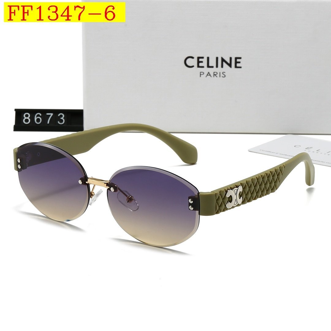 Celine - Rimless Round Sunglasses in 7 Colors - Image 6