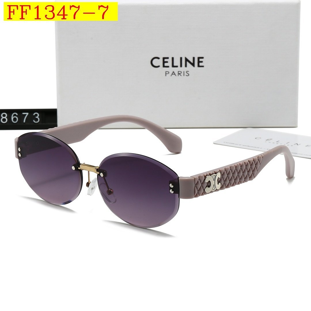 Celine - Rimless Round Sunglasses in 7 Colors - Image 7