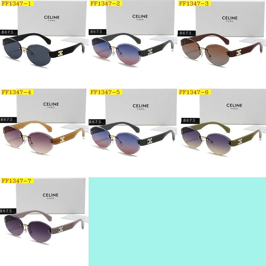 Celine - Rimless Round Sunglasses in 7 Colors - Image 10