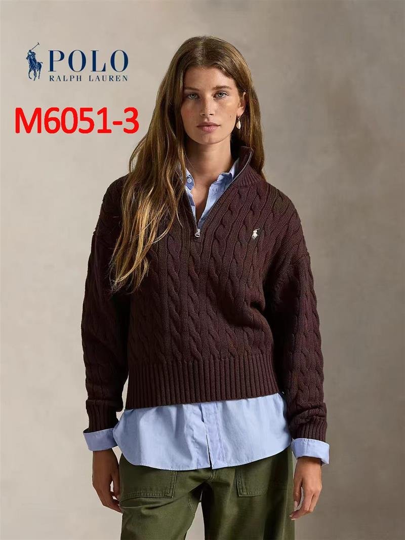 Polo Ralph Lauren - Sweter z dzianiny w splot kablowy z półzamkiem w 3 kolorach - obrazek 4